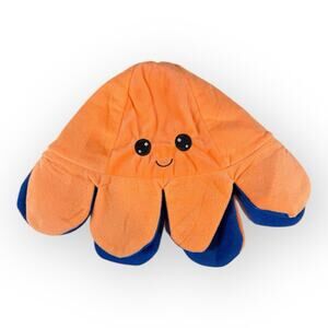 Reversible‎ Mood Octopus Plush Orange And Blue Double-Sided Stuffed Toy Goffa